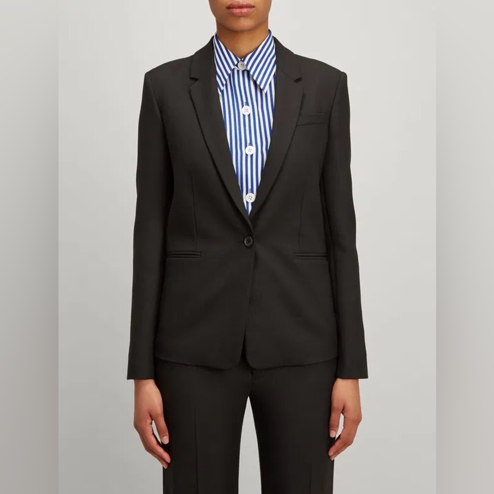 Joseph Comfort Wool Will Jacket Black Blazer Size 44‎